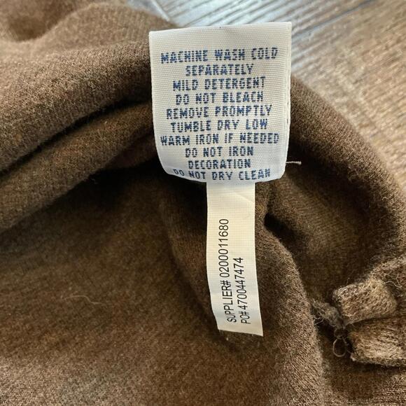 Size L - Polo Ralph Lauren Estate Rib 1/4 Zip Pullover Sweater Brown Mens #49609 - Picture 10 of 11